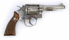 S&W 10-7 Revolver, .38 Special, 4" Barrel, Nickel