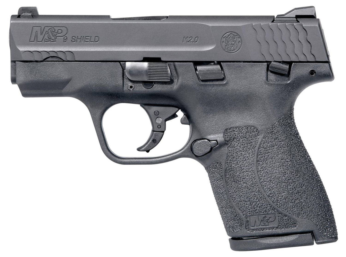 Smith & Wesson 9mm 3.1 7+1 & 8+1 M&P Shield M2.0 Black Armornite Stainless Steel Black Polymer Grip Manual Safety