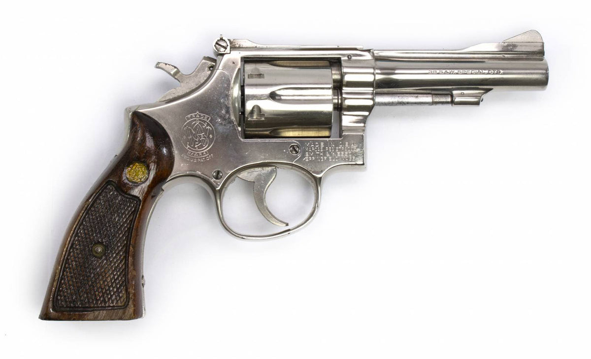 S&W 15-3 38 Special  4 Barrel, Adjustable Sights, Nickle Plated