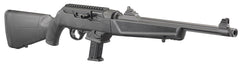 Ruger 19100 PC Carbine  9mm Luger 16.12 17+1 Black Hard Coat Anodized Threaded Fluted