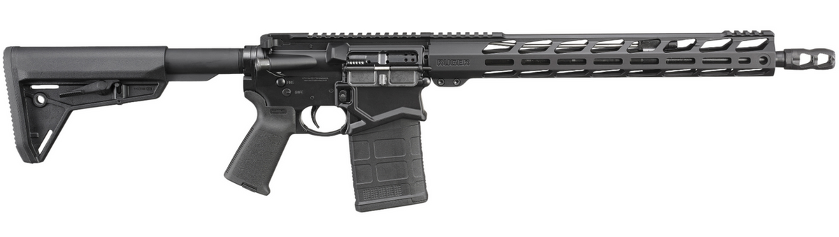 Ruger 5610 SFAR 308 Win 16.10 20+1, Black, Magpul Stock & Grip, Muzzle Brake