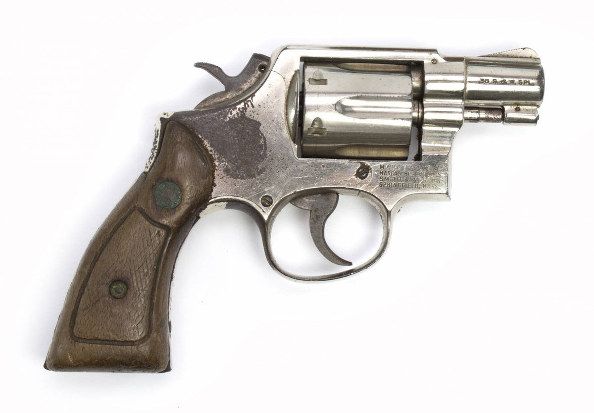 S&W 10 38 SPECIAL 2 BARREL NICKEL PLATED REVOLVER