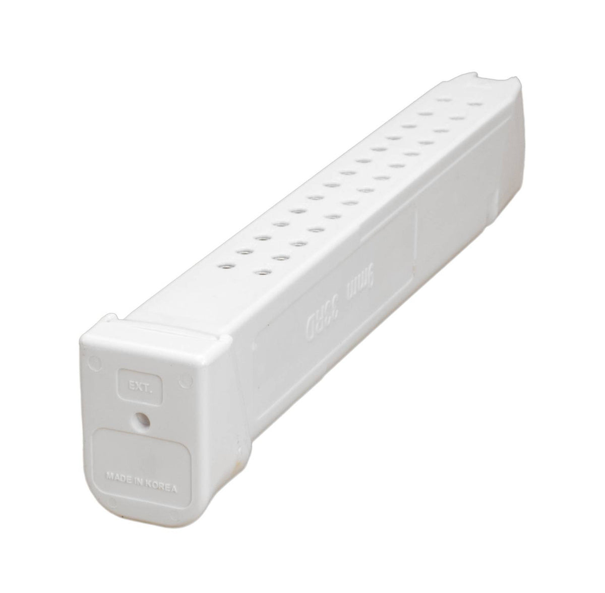 Glock Compatible 9mm 33rd WHITE Reinforced Steel Lined Polymer Magazine