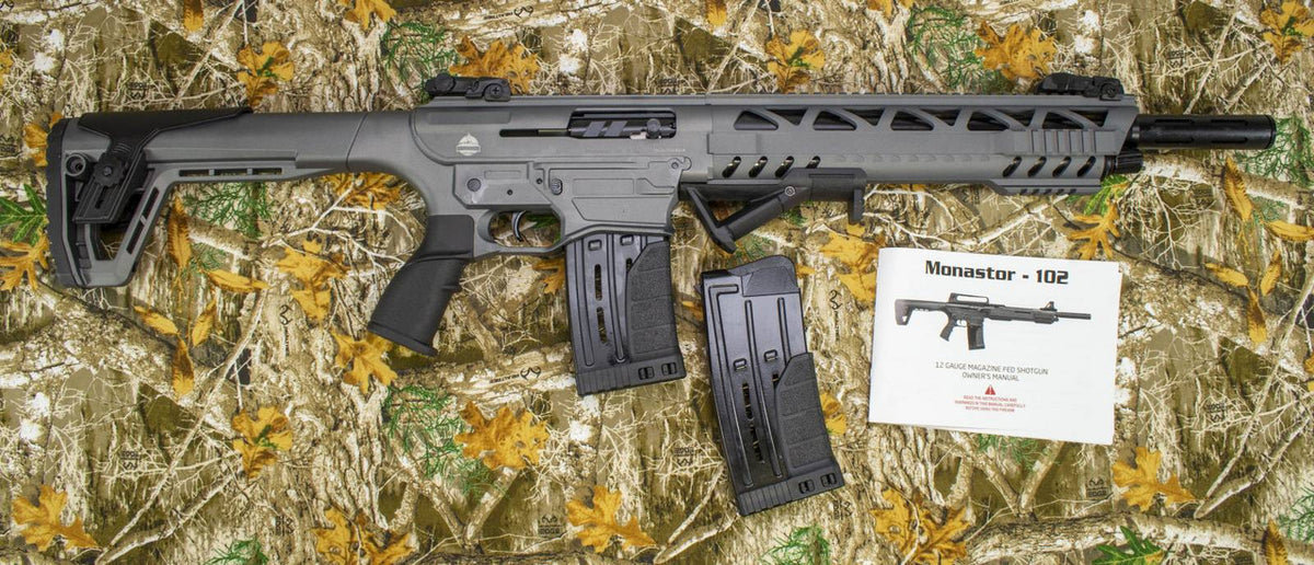 Monastor 102 12GA Sniper Gray Semi-Auto Shotgun