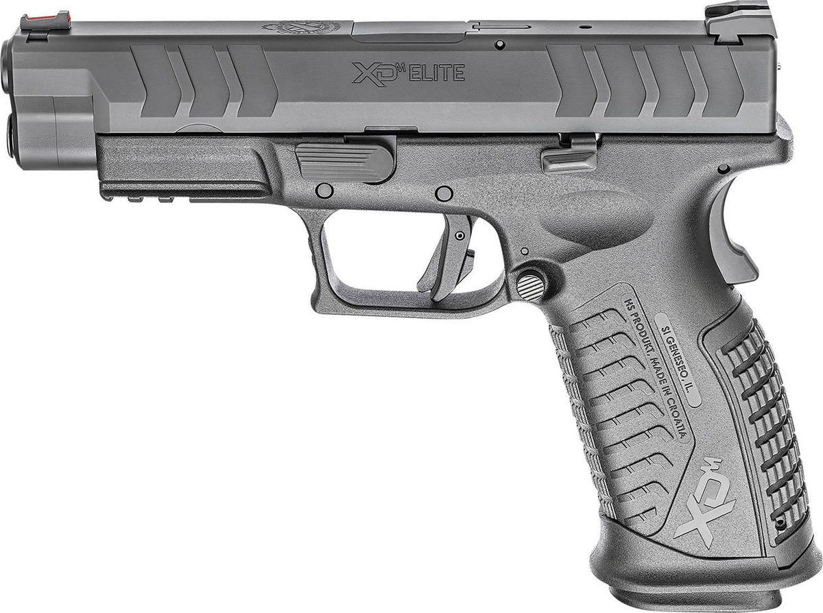 Springfield Armory XDME9459BHC XD-M Elite 9mm Luger 4.50 20+1 Railed Black Frame Black Melonite Steel with Front & Rear Serrations Slide Black Interchangeable Backstrap Grip with META Trigger