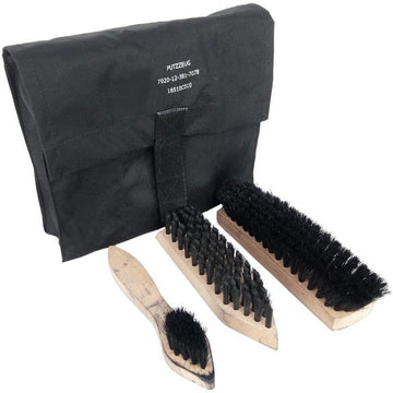 German Shoe Cleaning Kit w/ Black Pouch - Used