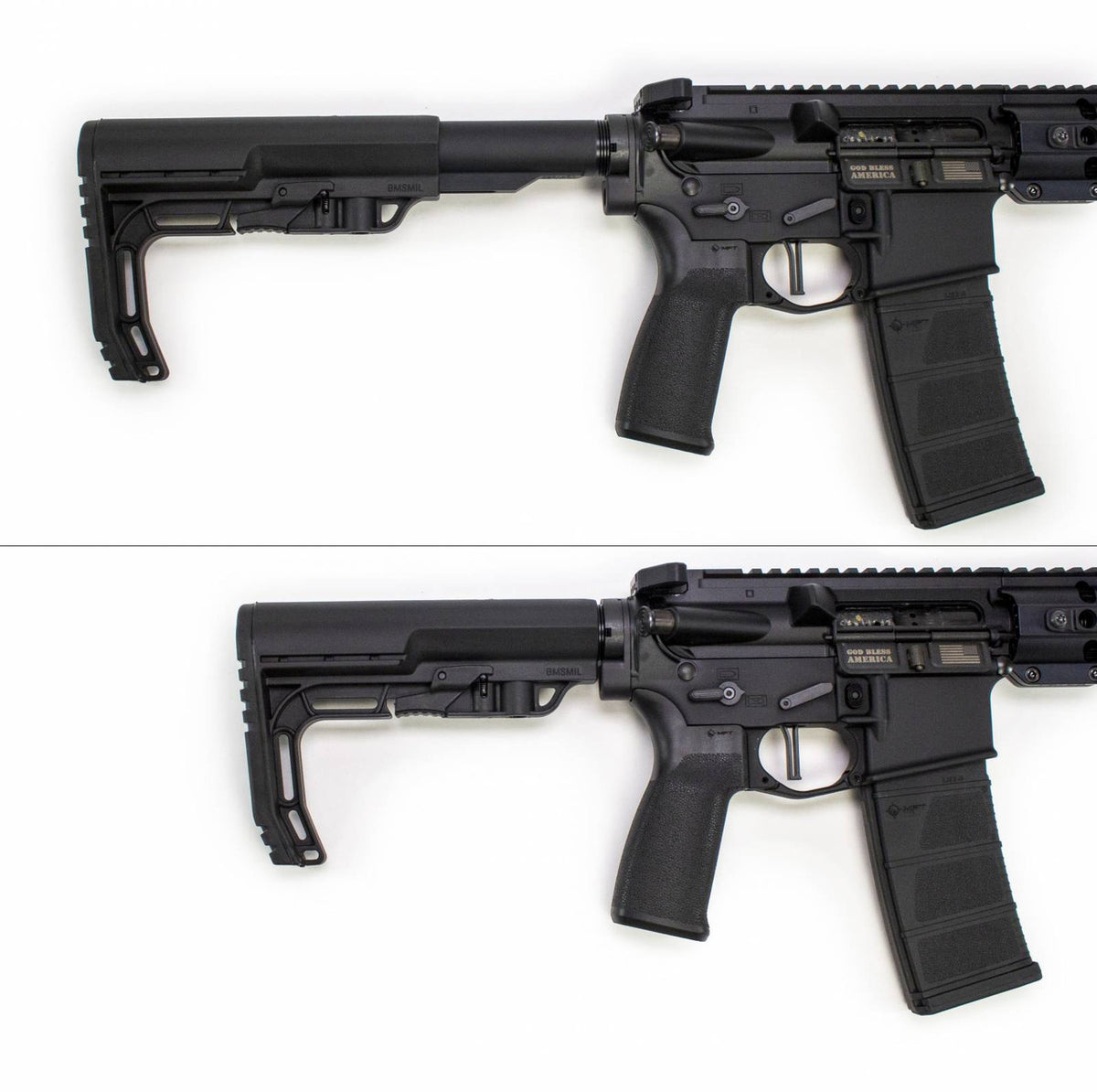 Patriot Ordnance Factory 01644 Minuteman Direct Impingement 5.56x45mm NATO 16.50 30+1 Black Hard Coat Anodized 6 Position MFT Stock
