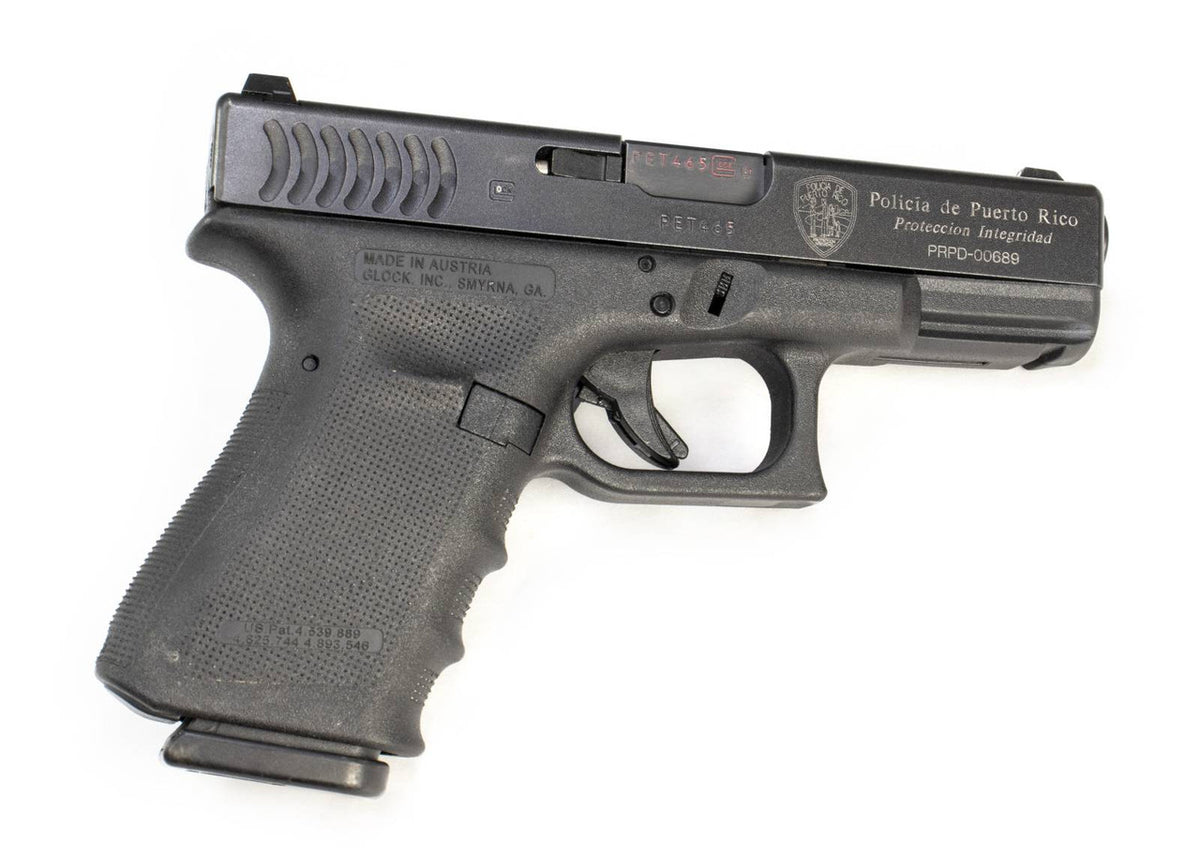 Glock G23 Gen 3 .40cal Semi-Auto 4" Barrel Fixed Sights Factory Handgun with Puerto Rico Police Crest - Excellent Condition