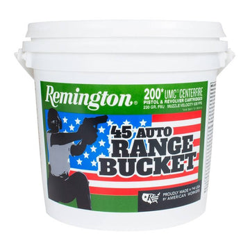 Remington Ammunition UMC 45 ACP 230 GR Metal Case (FMJ) 200 Bucket/ 4 Cs