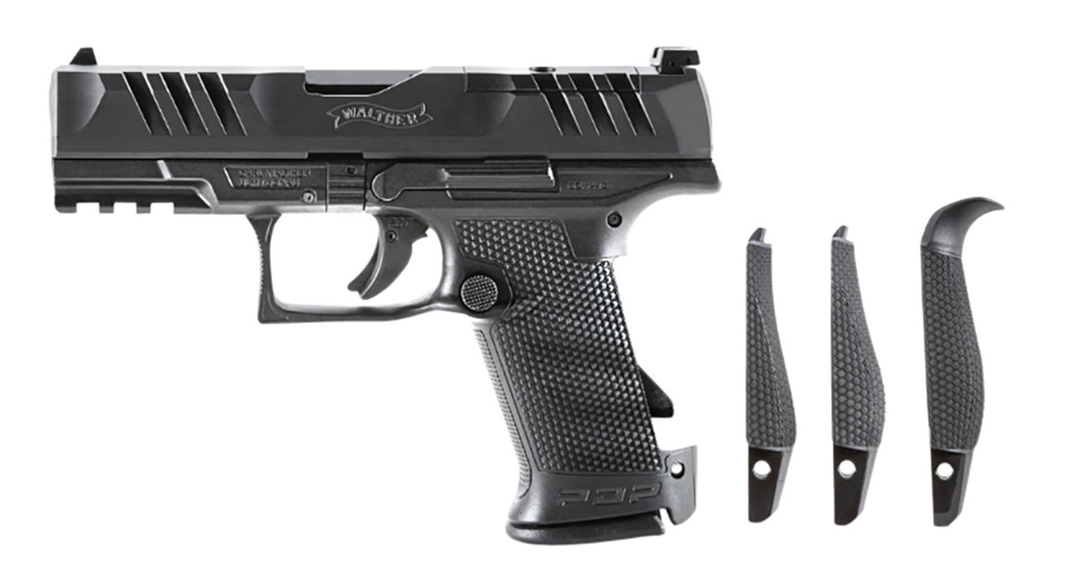 Walther Arms 2851229 PDP Compact Optic Ready 9mm Luger 4 15+1 Black Black Steel Slide Performance Duty Textured Black Polymer Grip
