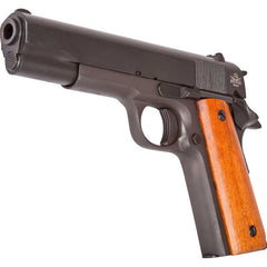 Rock Island 51615 GI Standard FS 9mm Luger 5 10+1 Black Parkerized Wood Grip Fixed Sights