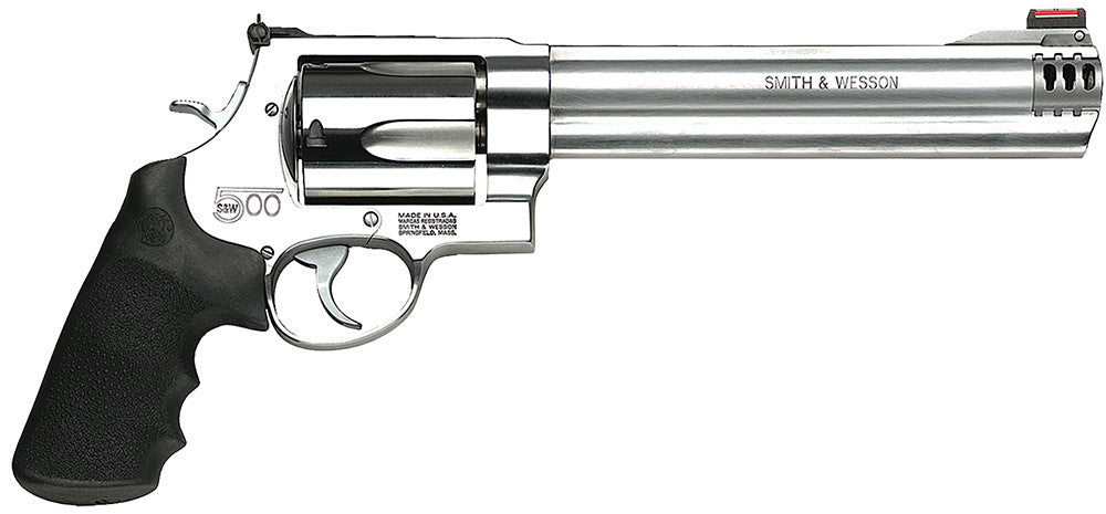Smith & Wesson 163501 500  500 S&W 5 Round 8.38 Stainless Steel Black Polymer