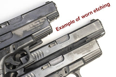 The Glock G23 Gen 3 RTF2 .40cal Semi-Auto 4" Barrel Fixed Sights Factory Handgun with Puerto Rico Police Crest G LC