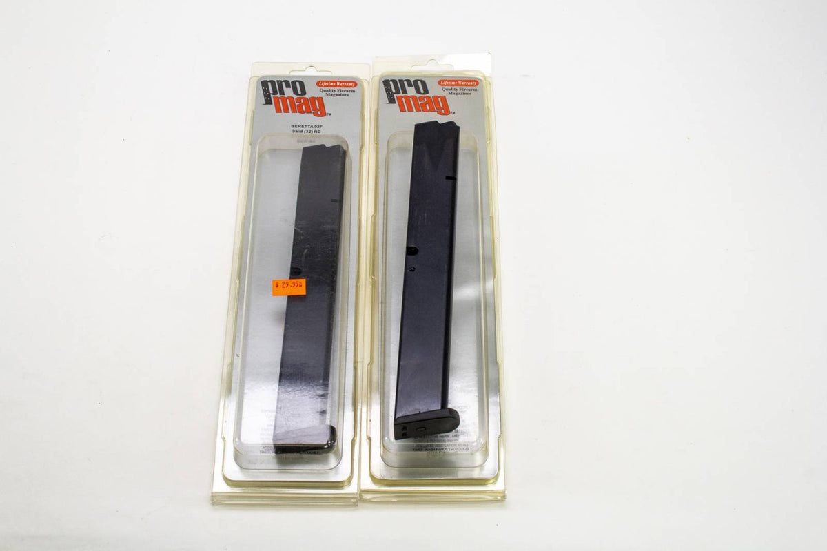 2 NEW PRO MAG BERETTA 92, 32RD MAGS