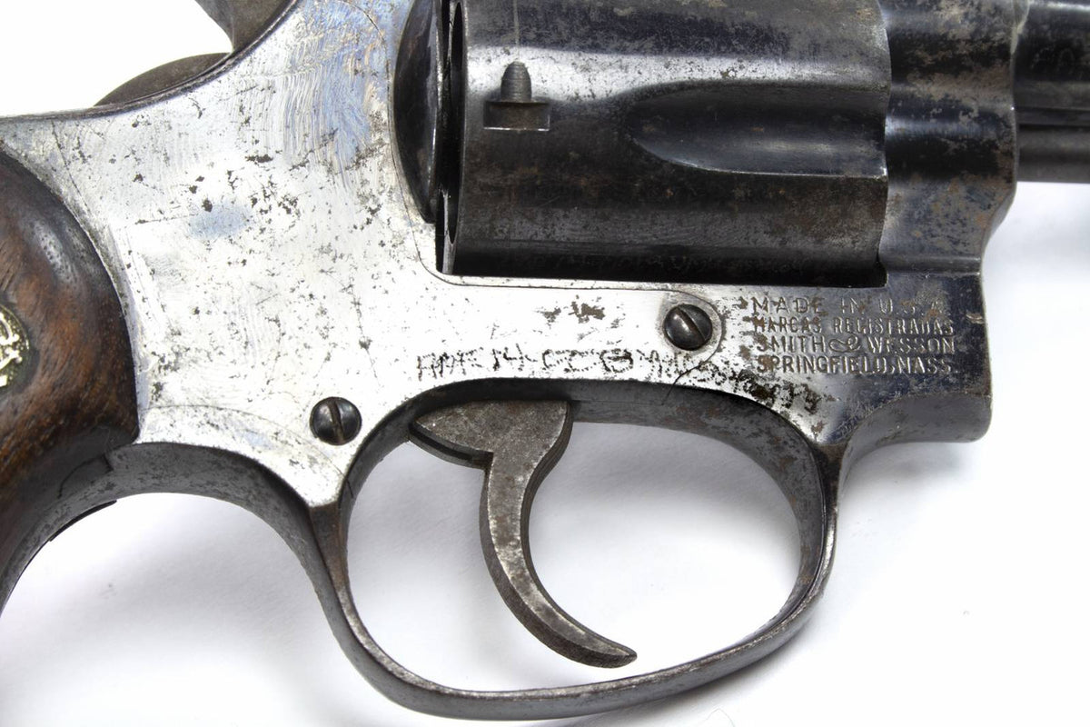 S&W 36 38SPL 2 BARREL FIXED SIGHTS ROUND BUTT BLUED