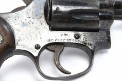 S&W 36 38SPL 2 BARREL FIXED SIGHTS ROUND BUTT BLUED