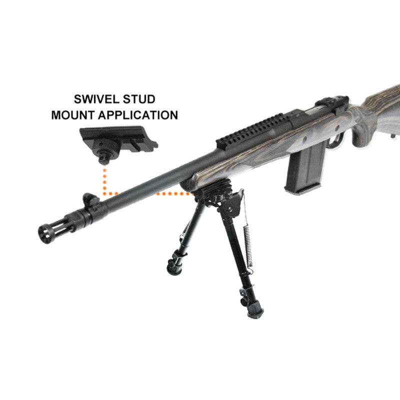 UTG TL-BP88Q Tactical OP Bipod with QD Lever Mount Black Metal 8-12.4