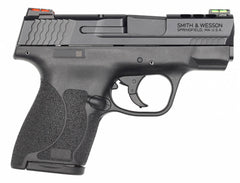 Smith & Wesson 11867 M&P Performance Center M2.0 9mm Luger 3.10 8+1 & 7+1 Black Armornite Stainless Steel Black Polymer Grip Manual Safety HI VIZ Fiber Optic Sights