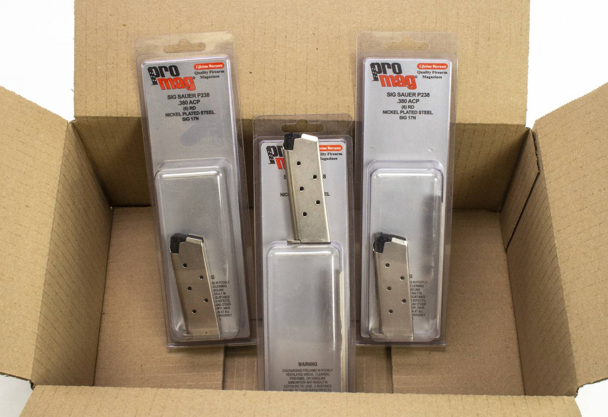 3 NEW PRO MAG SIG SAUER P238 .380 ACP 6RD MAGS