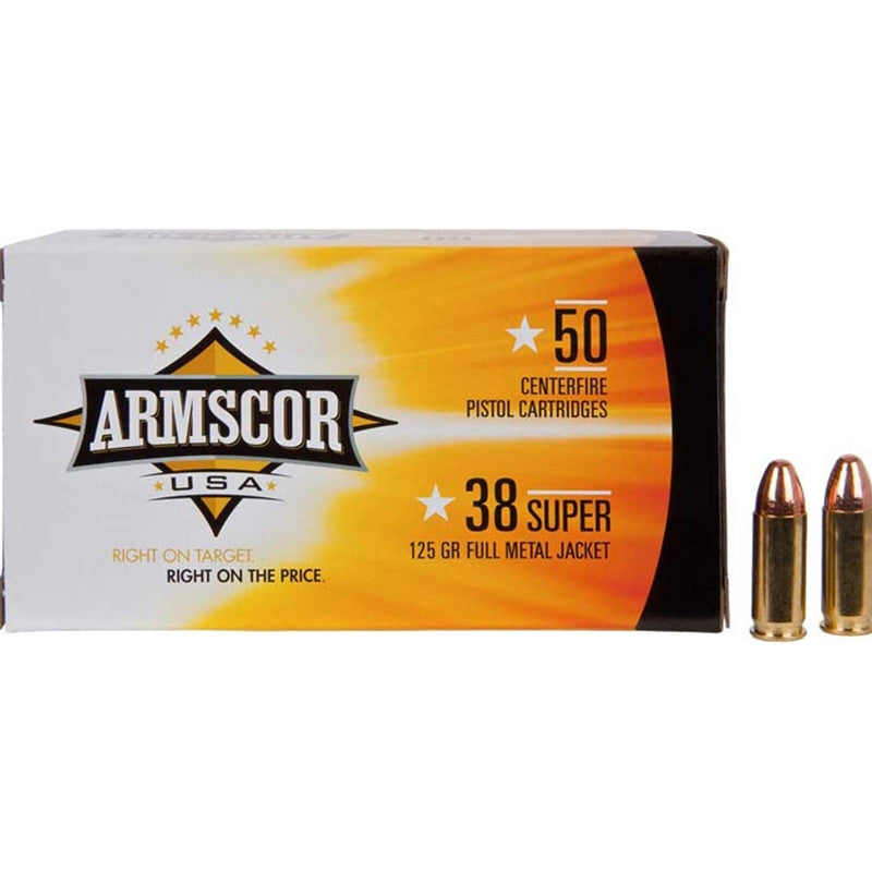 Armscor .38 Super FMJ 125GR 50rds