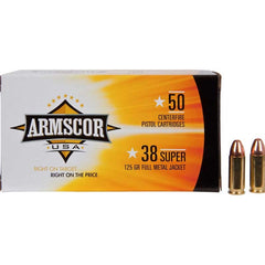 Armscor .38 Super FMJ 125GR 50rds