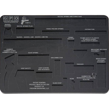 1911 Gun Part Organizer (GPO) - Black