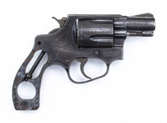 S&W 36, .38 SPECIAL 2" BARREL FIXED SIGHTS ROUND BUTT BLUED-