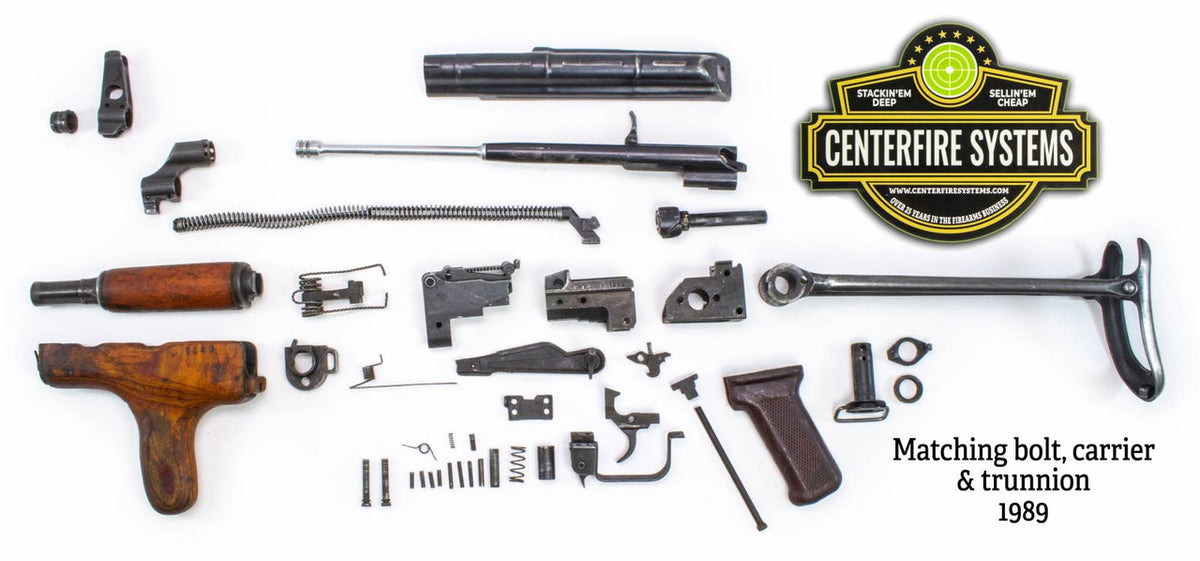 Romanian Model 65 AKM-47 7.62x39 Underfolder Parts Kit - Numbers Matching - Good Bluing - Year 1989