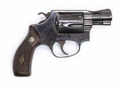 S&W 36 38SPL 2 BARREL FIXED SIGHTS ROUND BUTT BLUED