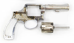S&W 10-5 Revolver, .38 Special, 4 Heavy Barrel, Nickel
