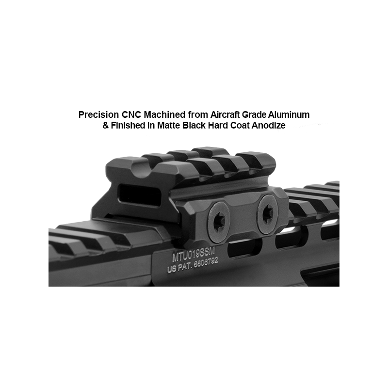 UTG Super Slim Picatinny Riser Mount, 0.50 Height, 3 Slots