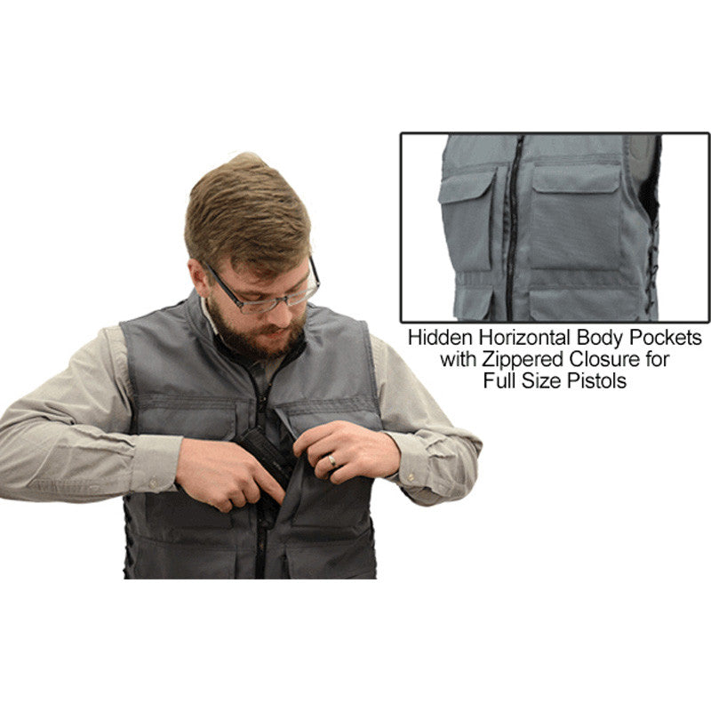 UTG True Hunter Men's Gray and Black Sporting Vest