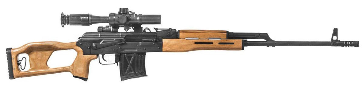 Century PSL-54 7.62x54mmR 10+1 24.50 Brown Fixed Thumbhole Stock Black Right Hand 8758