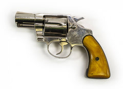 COLT DETECTIVE SPECIAL 3rd ISSUE 38 SPECIAL 2 BARREL NICKLE PLATED REVOLVER-USED7678