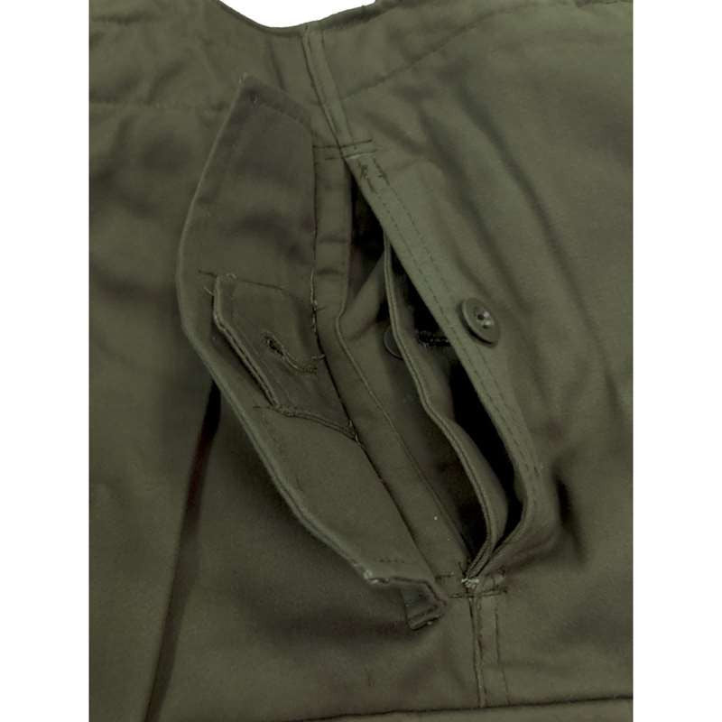 Austrian OD Winter Pants with Suspenders - Large - Like New