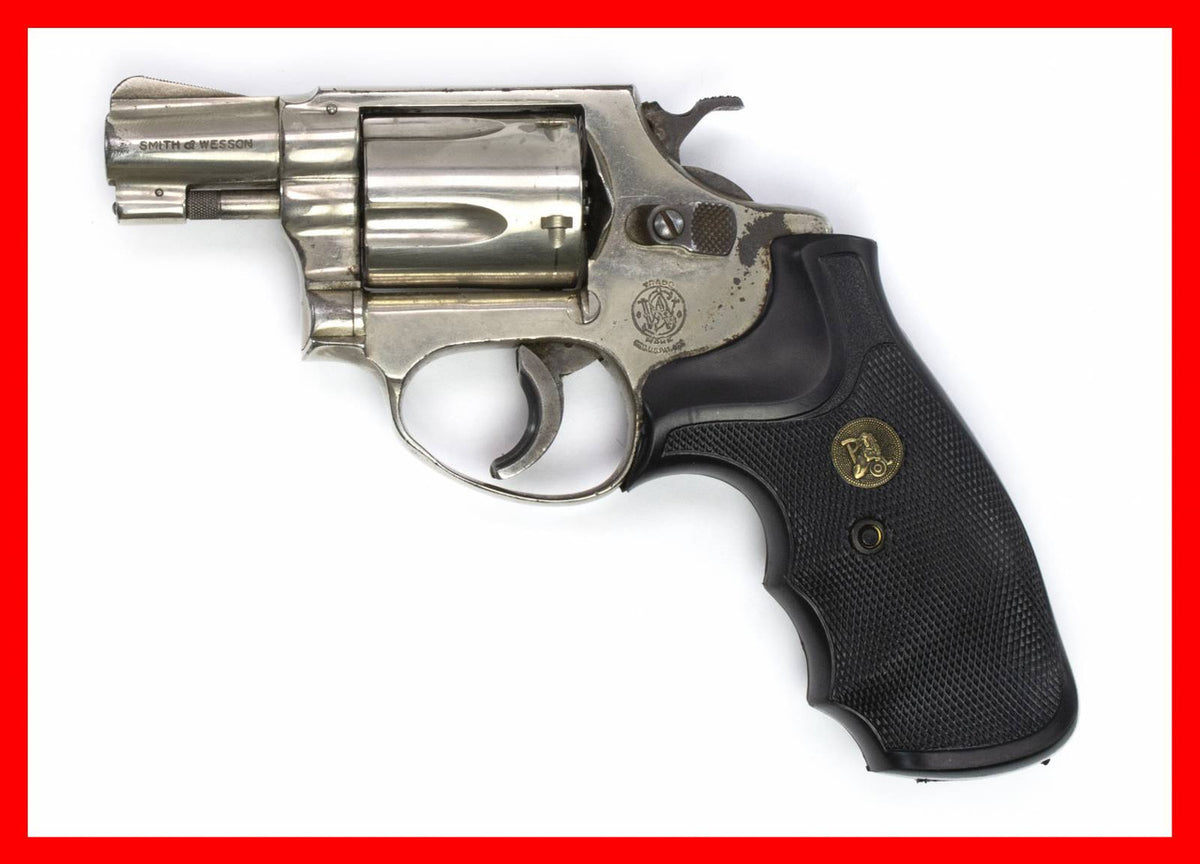 S&W 36 .38 SPECIAL 2" BARREL NICKEL FIXED SIGHT SQUARE BUTT