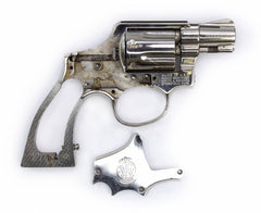 S&W 10-5 Revolver, .38 Special, 2 Barrel, Nickel