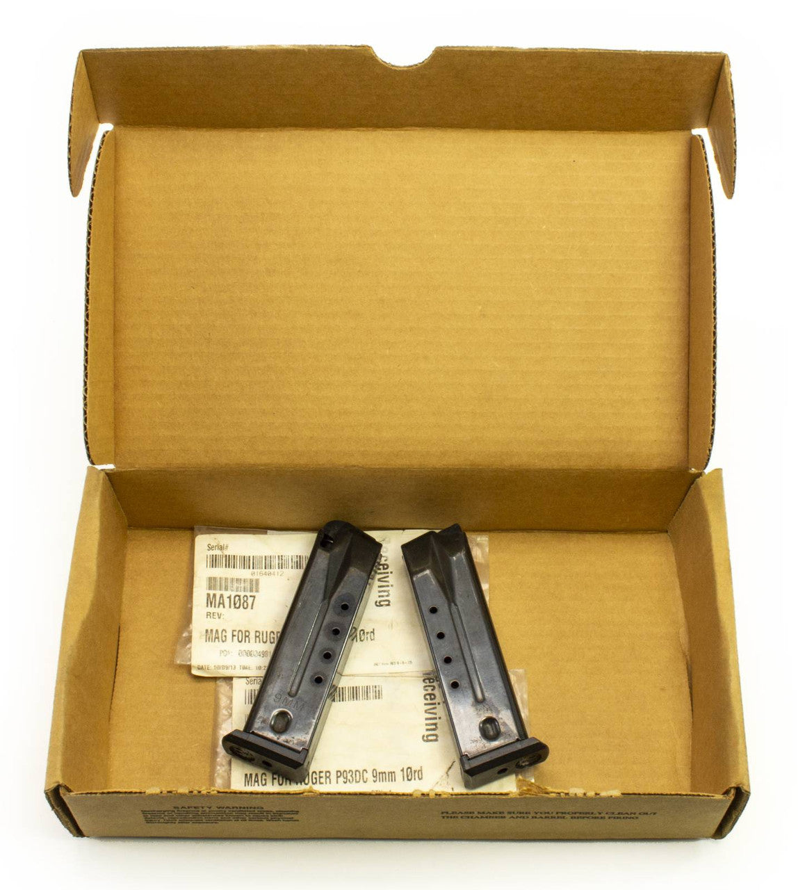 2 Pack - Used Ruger P93DC 9mm 10 Round Magazines