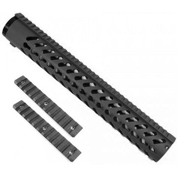 15 Gen 2 Free Floating Keymod Handguard with 2 Sectional Rails