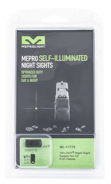 MEPROLIGHT NIGHT SIGHT SET GREEN CZ P01 FIXED SET