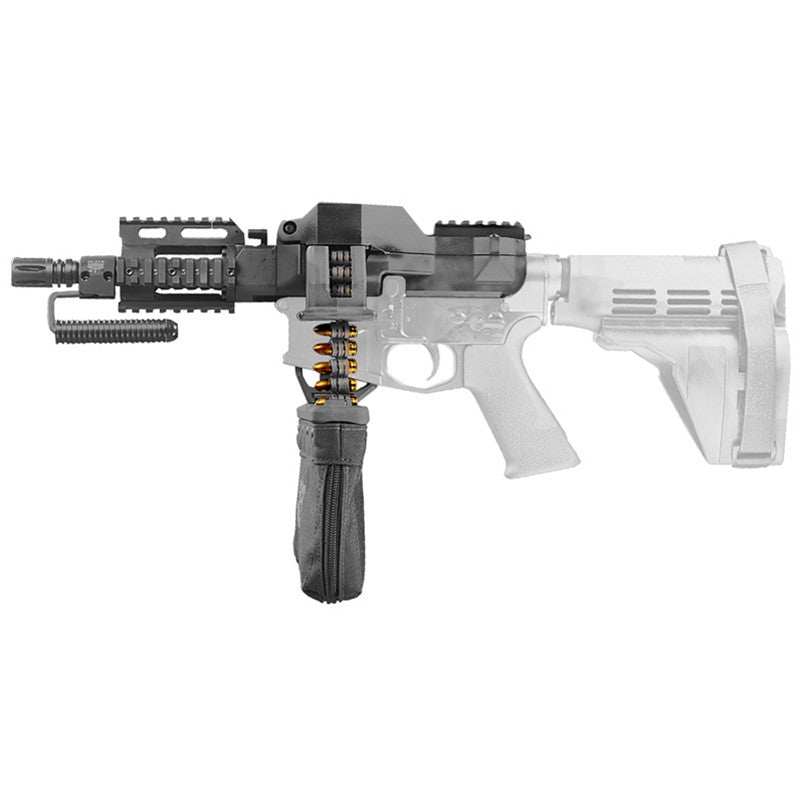 FM-9 9mm 6 Belt Fed AR-15/M16 Upper Receiver  Quad Rail Handguard