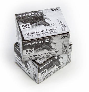 Federal 223REM 55gr FMJBT SP 200rd Quick Pack