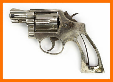 S&W 12-2 AIRWEIGHT 38 SPL 2 BARREL FIXED SIGHTS SQUARE BUTT NICKEL