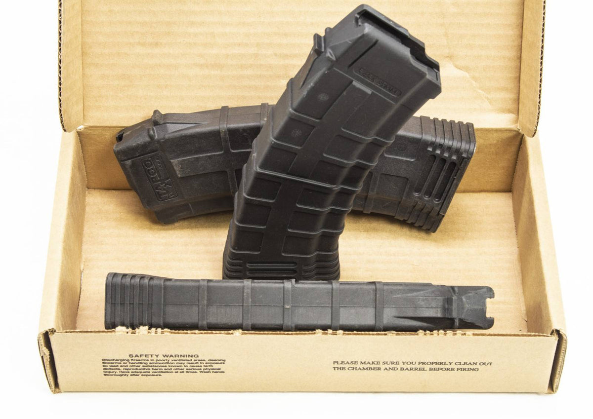 3 USED TAPCO AK74, 5.45X39 30RD MAGS