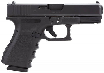 Glock PI3850201 G38 Gen 3 Compact 45 GAP 4.02 8+1 Black Steel Slide Black Polymer Grip Fixed Sights
