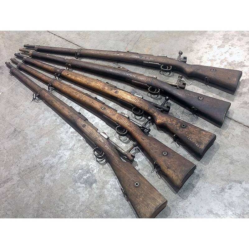 Antique Turkish Ottoman Mauser 1893 8mm Rifle - Surplus Condition - Incomplete