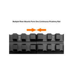 UTG Super Slim Picatinny Riser Mount, 0.83 Height, 13 Slots