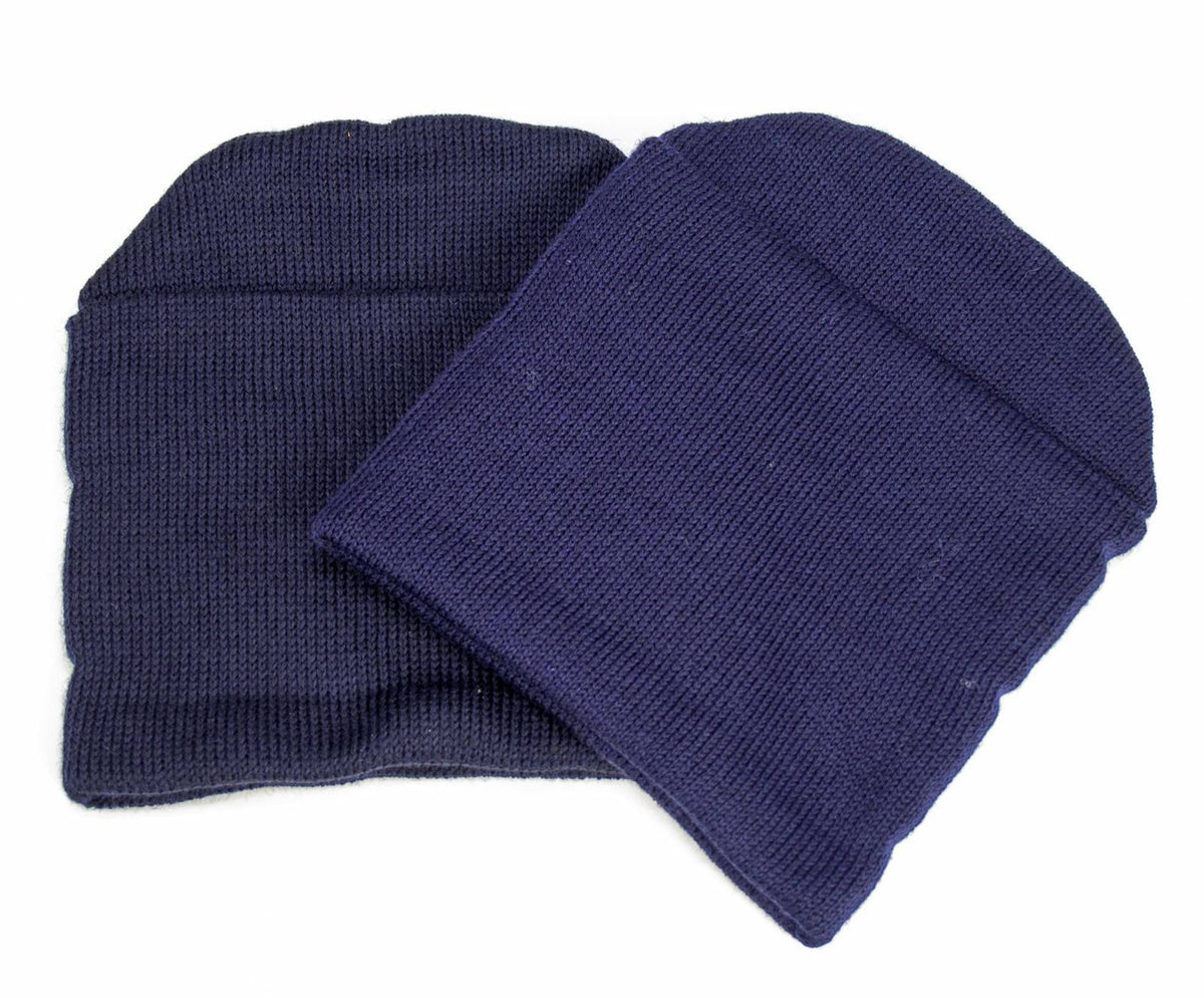Swedish Blue Wool Watch Cap (Like New) - 2 Pack