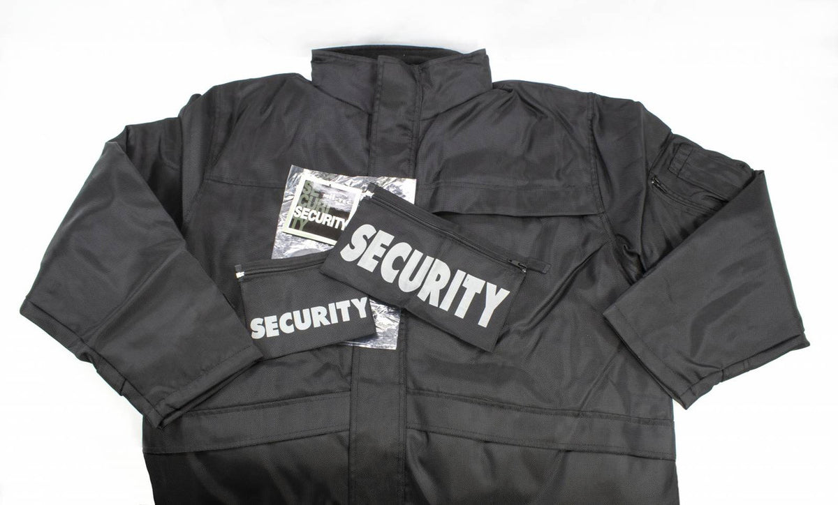Mil-Tec Black Security Parka - XXL