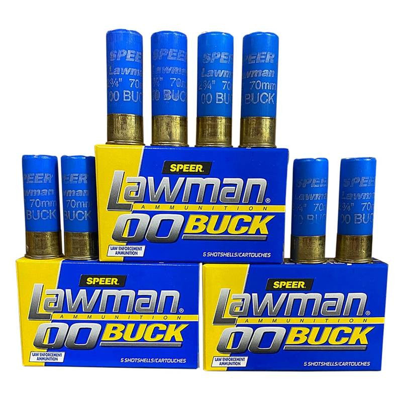 Speer Lawman LE 12GA 2-3/4 8 Pellet 00 Buckshot - 5rds